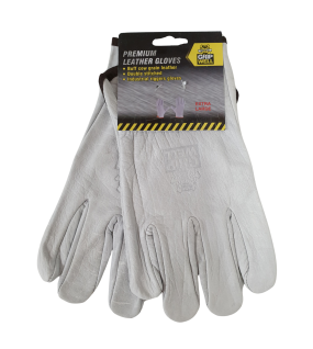 White Leather Rigger Gloves BC- Size 11 (X Large)