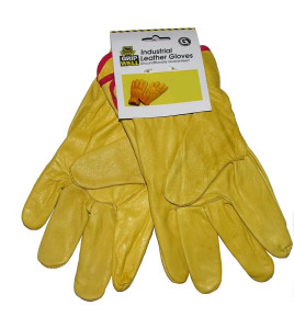 Leather Rigger Gloves - Yellow A Grade