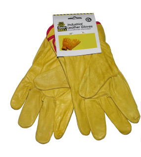 Leather Rigger Gloves - Yellow A Grade