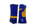 Blue lined welding gloves