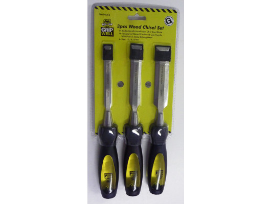3pc Chisel, 13mm, 19mm, 25mm