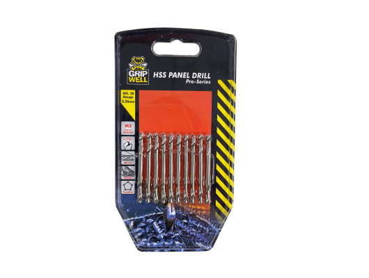 Panel drill d/e 30gauge 3.26mm- (10pcs)