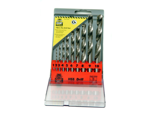 10pc HSS  1-10mm RF flute Drill Bit set 