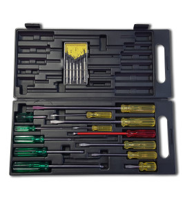 19Pc Screwdriver Set in Blow mould Case