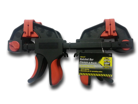 150mm Ratchet bar clamp 4 pack