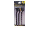 3Pc Mini Brush Wire Set Nylon/Brass/Stainless Steel