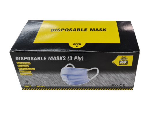 3 Ply Surgical Face Mask, Box of 50