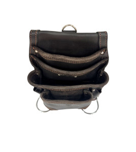 10 Pocket Rigger Pouch Leather