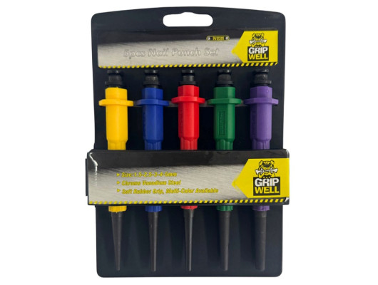 5PC CRV Nail Punch set