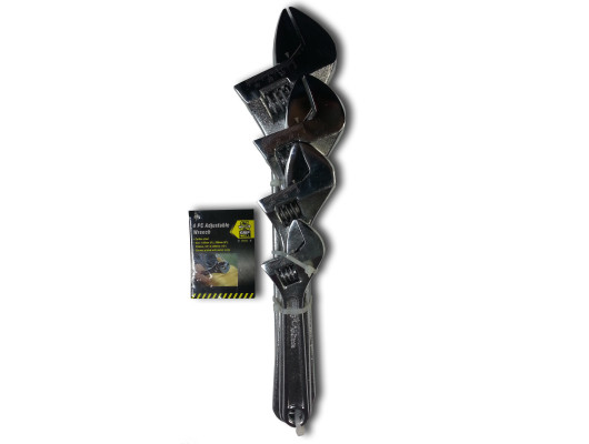 4PC Adjustable Wrench set 6",8",10",12"