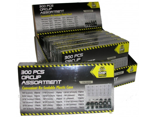 300pc Snap ring assortment