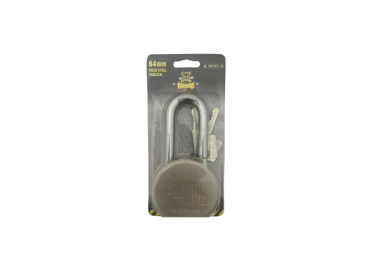 63mm long shank Industrial Steel Padlock
