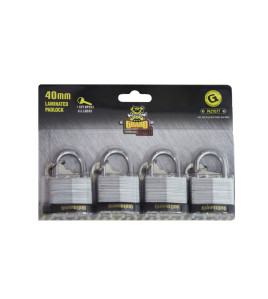 4pc 40mm Key alike Laminated Padlock  