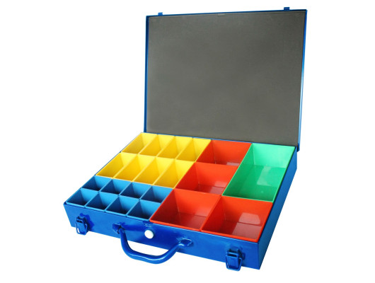 Metal Parts Box Large with 21 Inserts