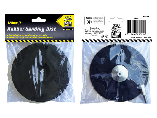 125mm Rubber Sanding Disc