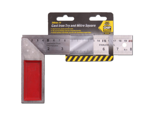 8"/200mm Carpenters Try & Mitre Square