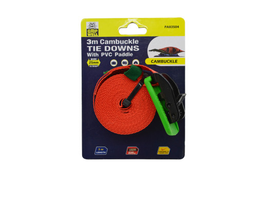 3m Paddle Cam Buckle (225kg LC)