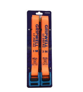 2pc PVC Cover Cambuckle Strap 25mm x 3m (250kg LC)
