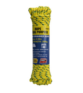 PP Diamond Braided Rope 6mm x 20m