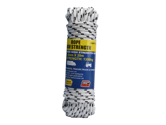 Polyester High strength Rope 8mm x 20m
